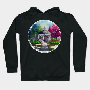 Gazebo at Town Square - Spring - Blue Sky II - Gilmore Hoodie